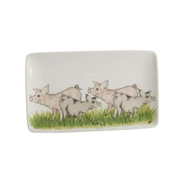Plate Pig L.21cm, B.12,5cm