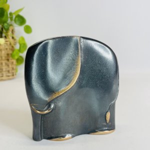 Elefant - skulptur i �gte bronze