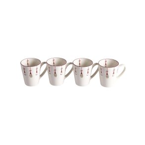 Mug Santas, 4-p H.7,5cm, 12cl