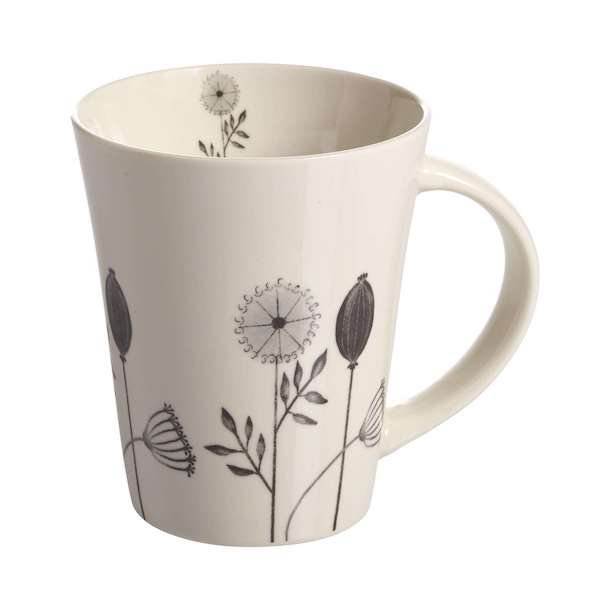 Mug Seed black H.11cm, 35cl