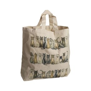 Cottonbag Cat, 42x48x10cm