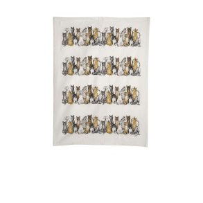 Kitchentowel Cat, recycled cotton, 50x70cm