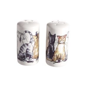 Salt/Pepper set Cat, H.8cm