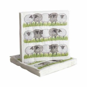 Paper napkins Sheep 20pcs, 33x33cm