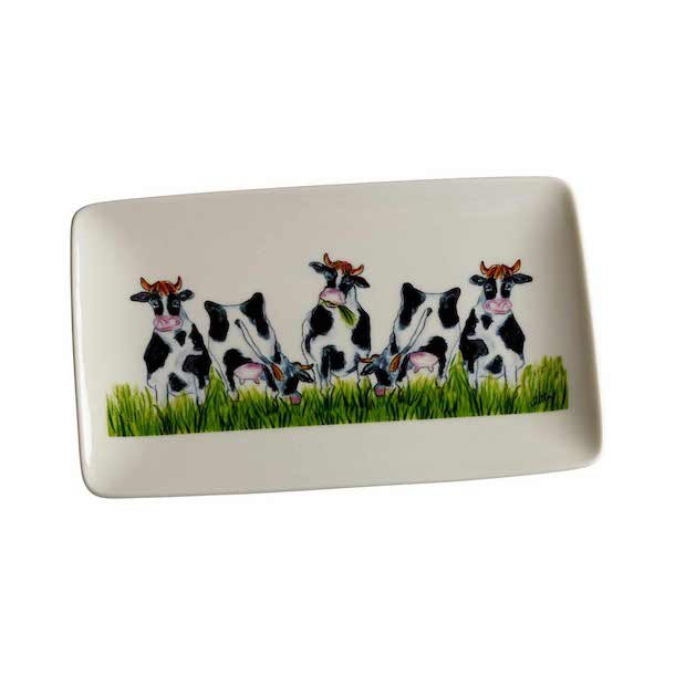 Plate Cow L.21cm, B.12,5cm