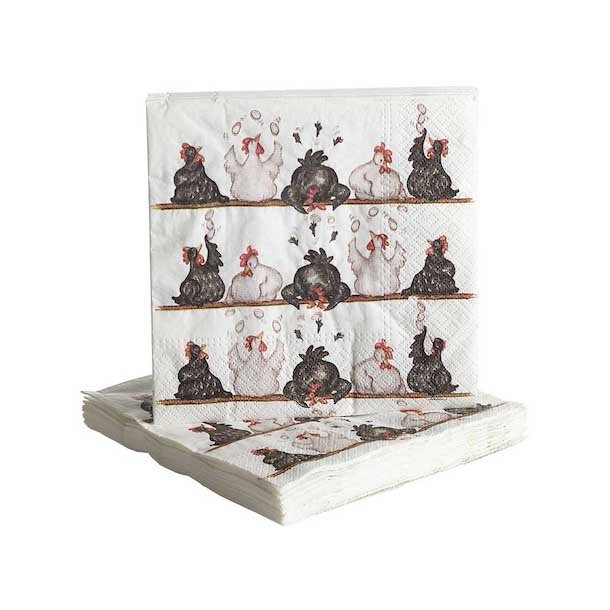 Paper napkins Hen 20pcs, 33x33cm