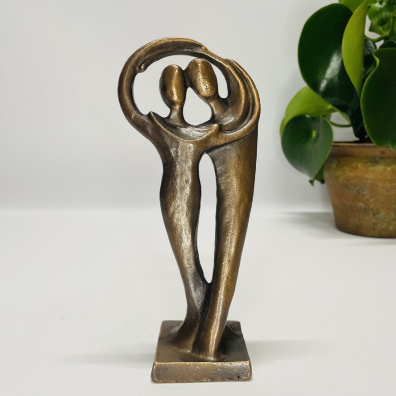 Fortrolighed - skulptur i gte bronze