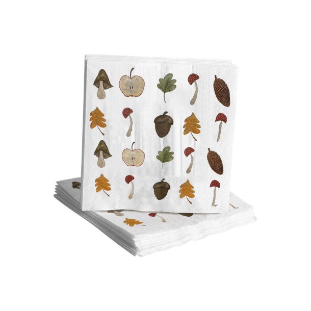Paper napkins Autumn, 20 pcs 33x33cm