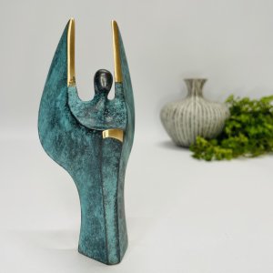 Engel - skulptur i �gte bronze