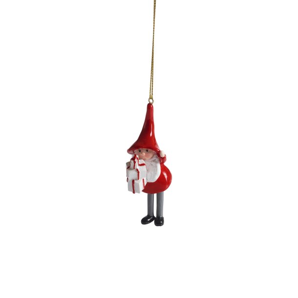 Hanging Tomtesson, gift H.9cm