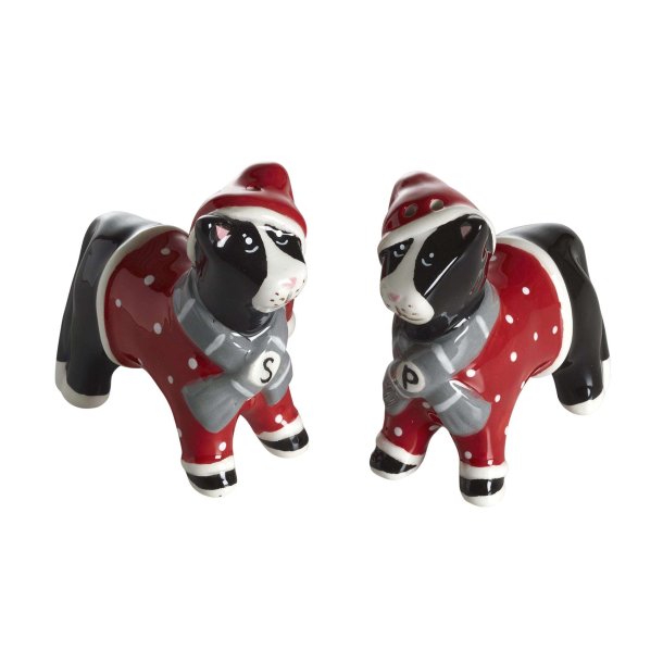 Salt and Pepper set, Cat Dolly, H.7,8/L.8,2cm