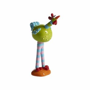 Gyllenkrok with leg, green H.12cm