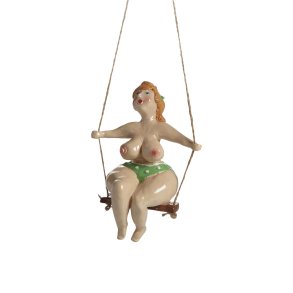 Hanging Betsy, green H.16cm