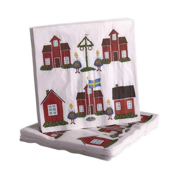 Paper napkins A taste of Sweden 20pcs, 33x33cm