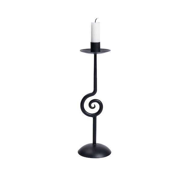 Candleholder wrought iron, medium H.30cm