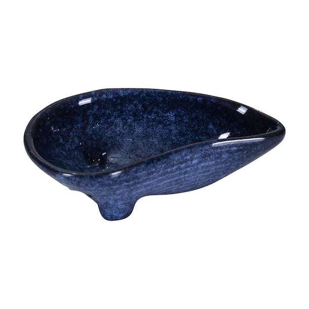 Sea mussel bowl small, blue L.9,5cm