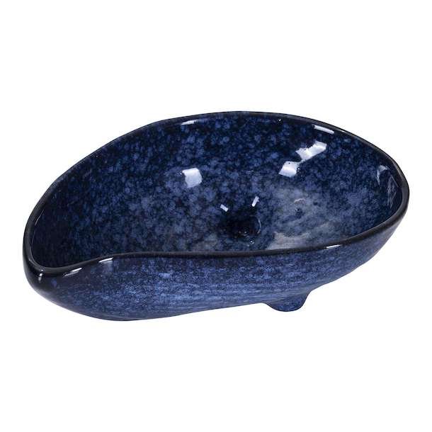 Sea mussel bowl large, blue L.16cm