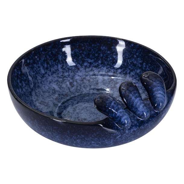 Bowl Sea mussels large, blue 19cm