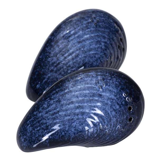 Salt and pepper Sea mussels, blue L.10cm