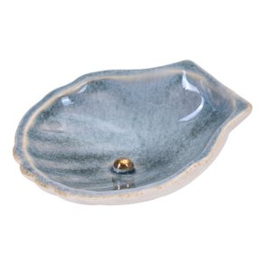 Scallop with golden pearl, small creme �6cm
