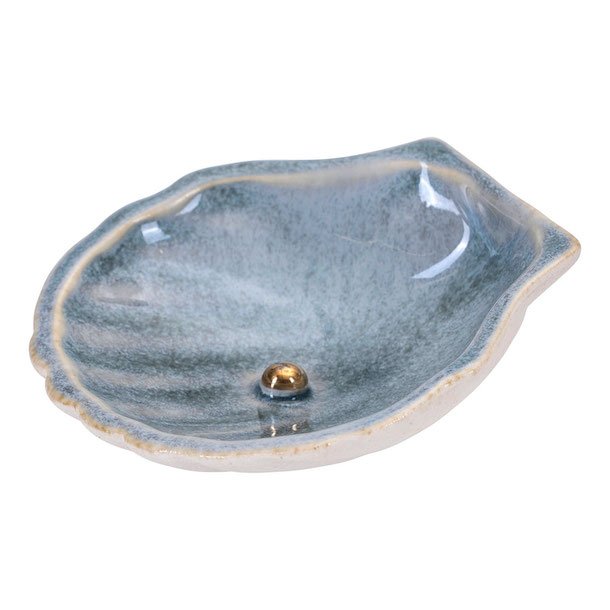 Scallop with golden pearl, small creme 6cm