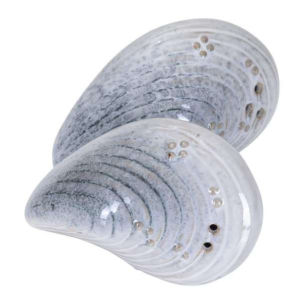 Salt and pepper Sea mussels, creme L.10cm