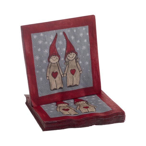 Paper napkins Peek-a-boo Santa 20pcs 25x25cm