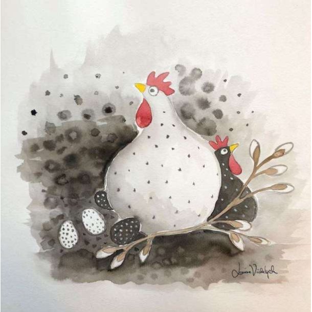 Paper napkins Hen with egg 20 pcs 33x33cm