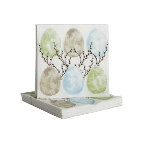 Paper napkins Willow, pastel 20 pcs 33x33cm