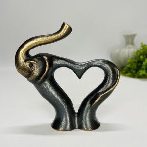 Elefant - skulptur i �gte bronze