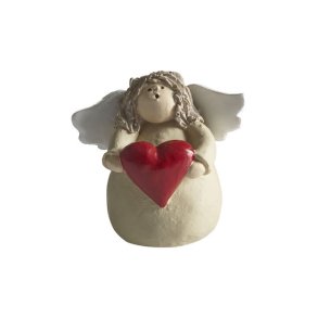 Angel heart, red H.6cm