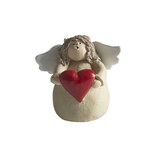 Angel heart, red H.6cm