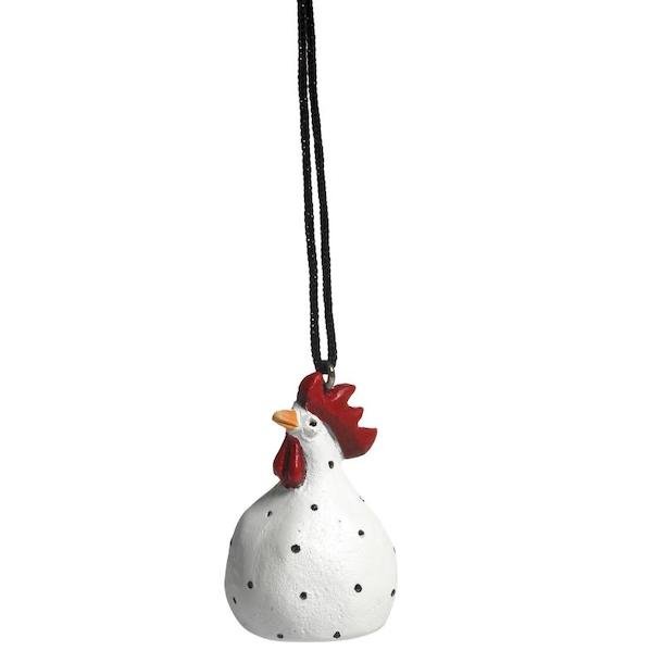 Hanging Hen white H.4cm