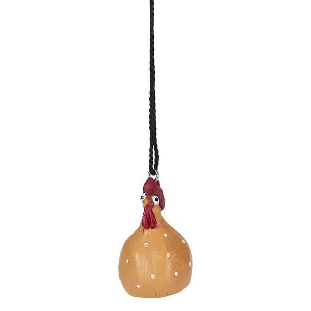 Hanging Hen orange H.4cm