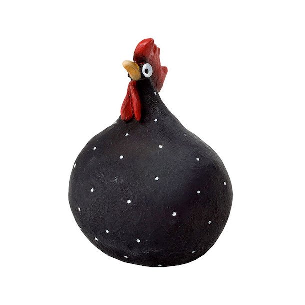 Hen black H.9,6cm