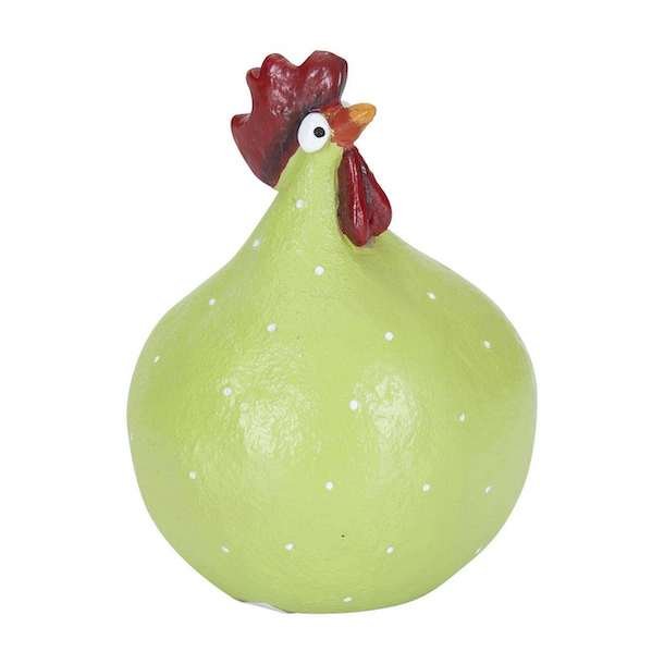 Hen green H.9,6cm