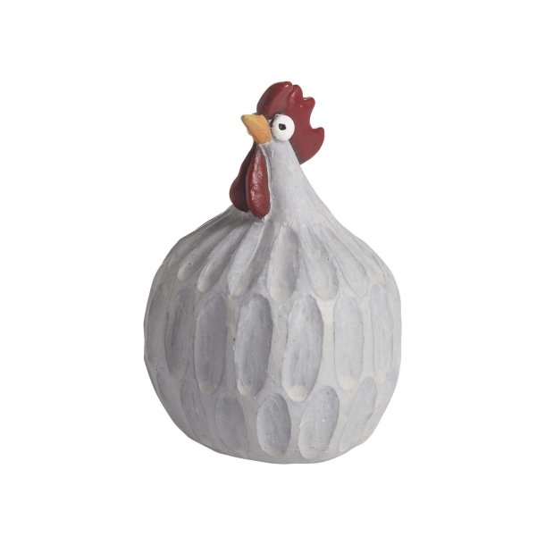 Hen Retro creme, H.8,7cm