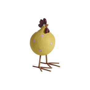 Hen Poppy with leg, yellow H.7,6cm