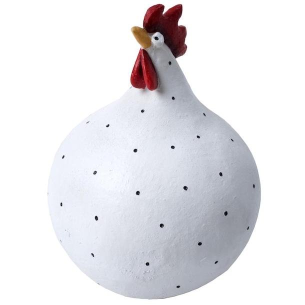 Hen white H.13cm