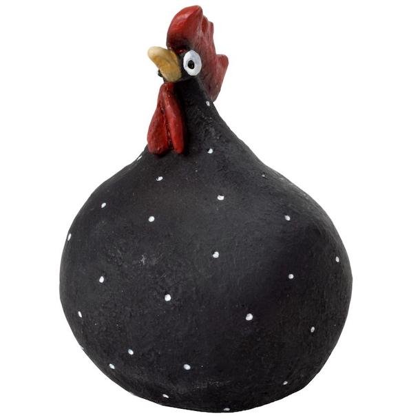 Hen black H.13cm