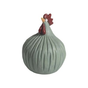 Hen Retro green, H.12,5cm