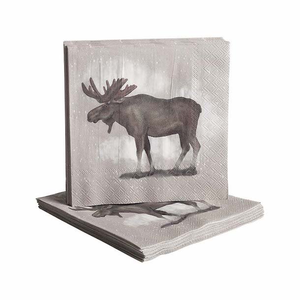 Paper napkins Elk 20pcs, 33x33cm