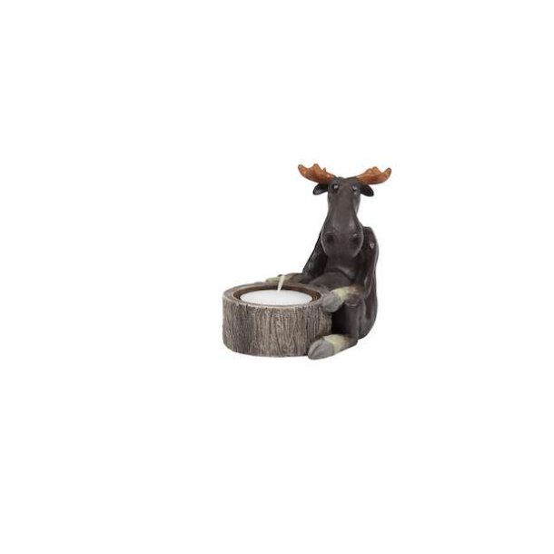 Elk candleholder H.9,5cm