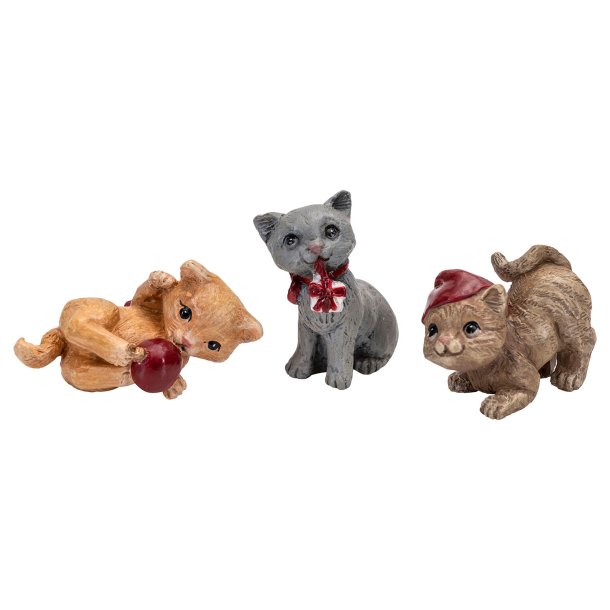 Cats 3pcs H.2,5-3,3cm