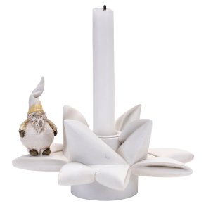 Candleholder Santa Dante 2pcs, �14.5cm H.7cm