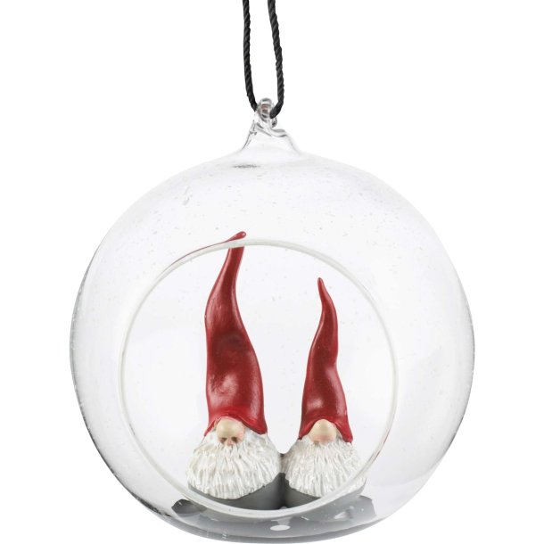 Glass ball Santa High Hat 2 santa H.10,5cm