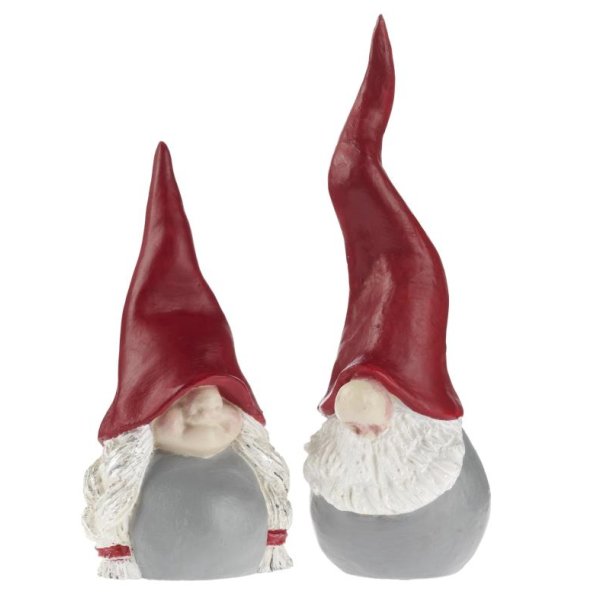 Santa High Hat Mother &amp; Father 2 pcs H.8-10cm