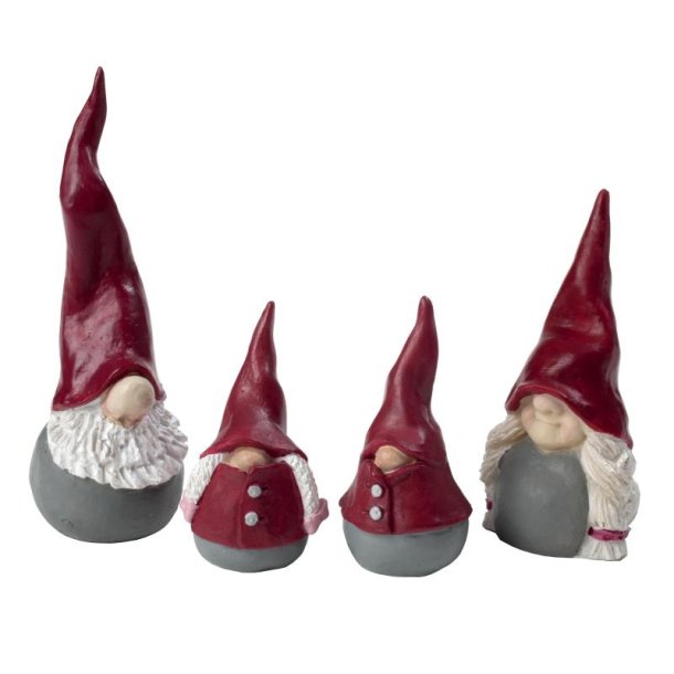 Santa High Hat family 4 pcs H.5,5-10cm