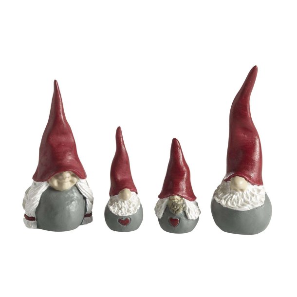 Santa High Hat Friends, 4 pcs H.3,5-7cm