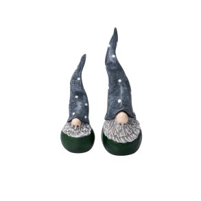 Santa High Hat green 2 pcs, H.7,5-10cm